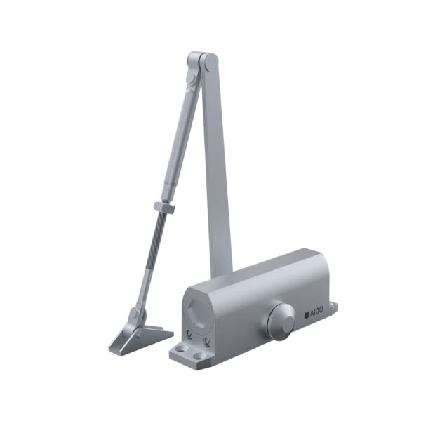 Adjustable dual-speed closing control Premium aluminum body, corrosion resistant Compatible with wood and metal doors Silent operation, reduces slamming